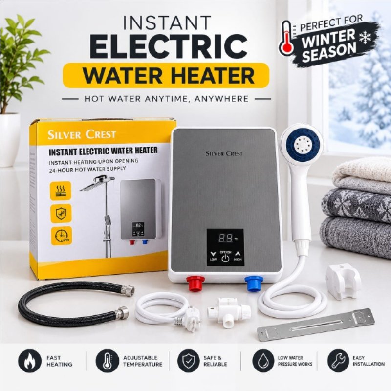 Instant electric geyser heater