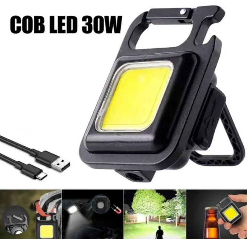 plastic keychain light cob